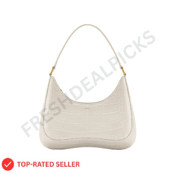 Vegan Leather Hobo Shoulder Bag Retro Chic Minimal Elegant Y2K Style